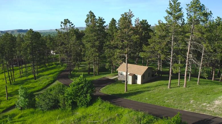 One of the camping cabins at Chadron State Park in Nebraska