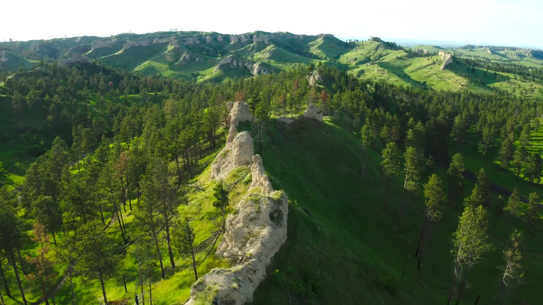 Buttes in Nebraska's Chadron State Park