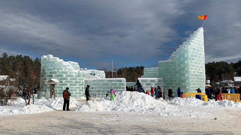 The Ice Palace in Saranac Lake, New York