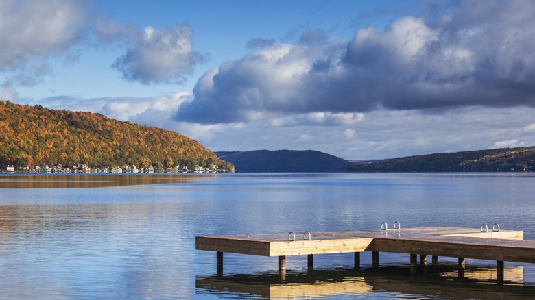 Dock by Hammondsport's Keuka Lake