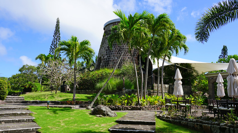 The historic sugar mill at Montpelier Plantation hotel