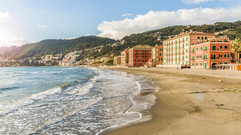 A beautiful beach in Savona, Liguria, Italy