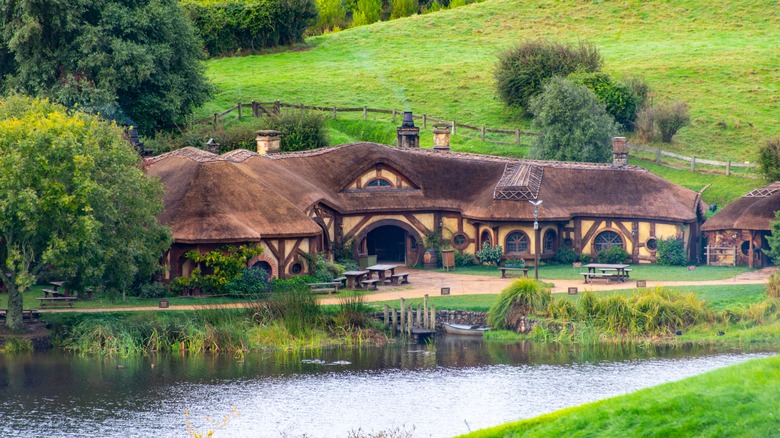 The Green Dragon Inn at the Hobbiton Movie Set