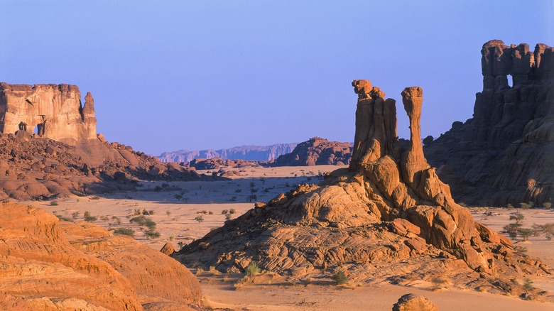 Impressive geological formations in Ennedi Plateau in Chad