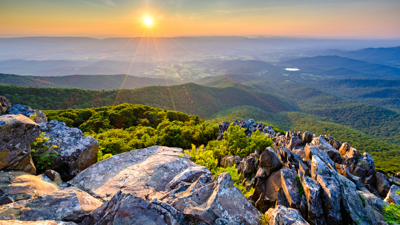 Stretching view of Shenandoah National Park, Virginia