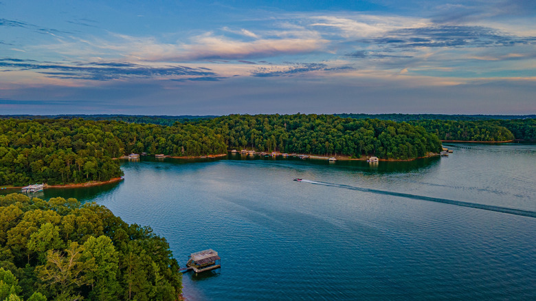 View of Lake Lanier from Oakwood, GA