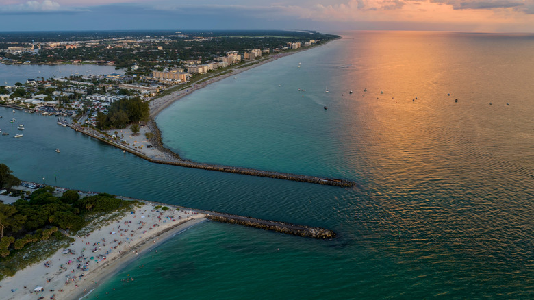 North and South Jetty next to Nokomis Beach