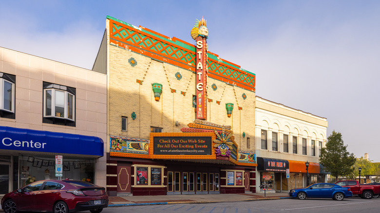 Downtown strip in Bay City, Michigan.