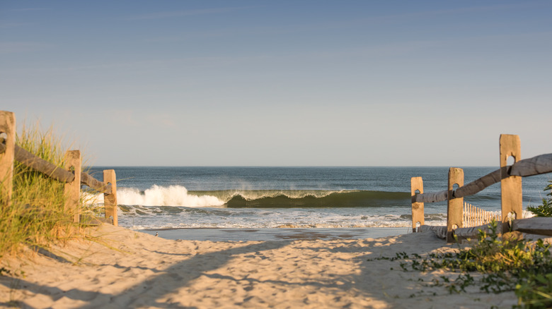 Stone Harbor, New Jersey beach landscape