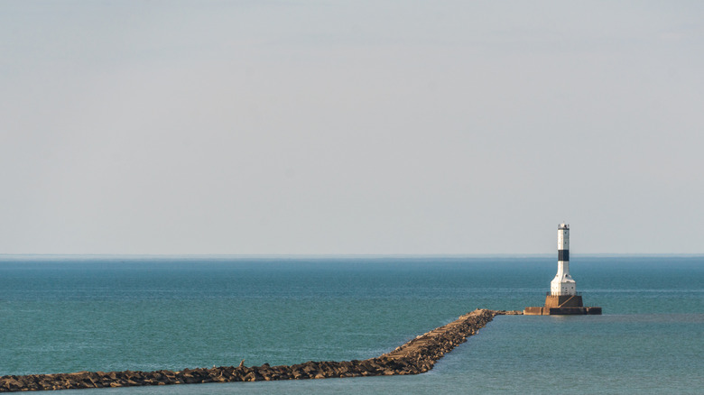 The lighthouse near Conneaut Township Park