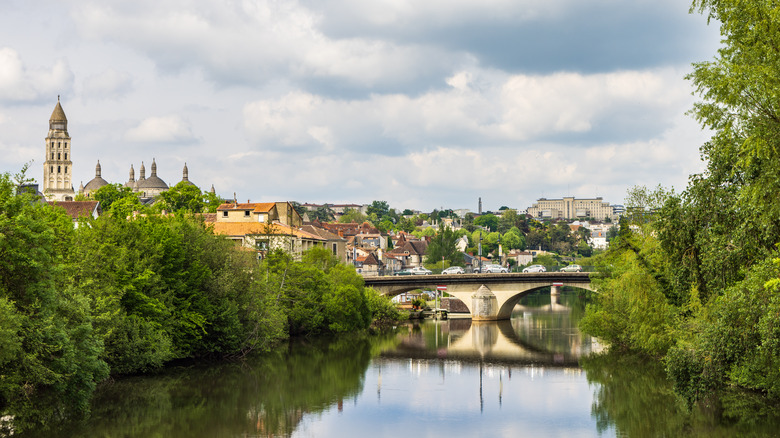 Dordogne region cityscape