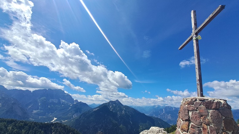 Shrine atop Mount Lussari in Italy