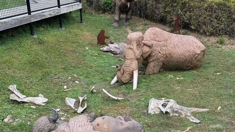 Diorama pit at Big Bone Lick Historic Site