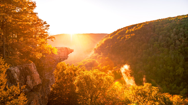 Whitaker Point fall sunrise view