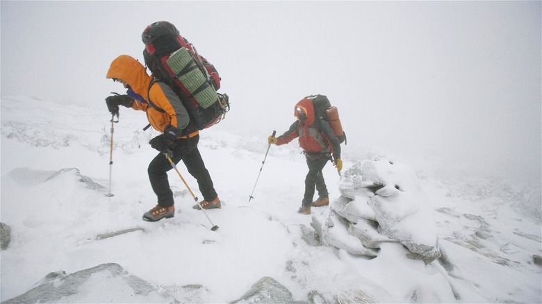 Dangerous winter hike