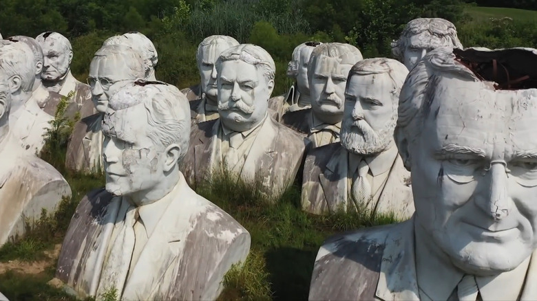 The Presidents' Heads in Williamsburg, Virginia