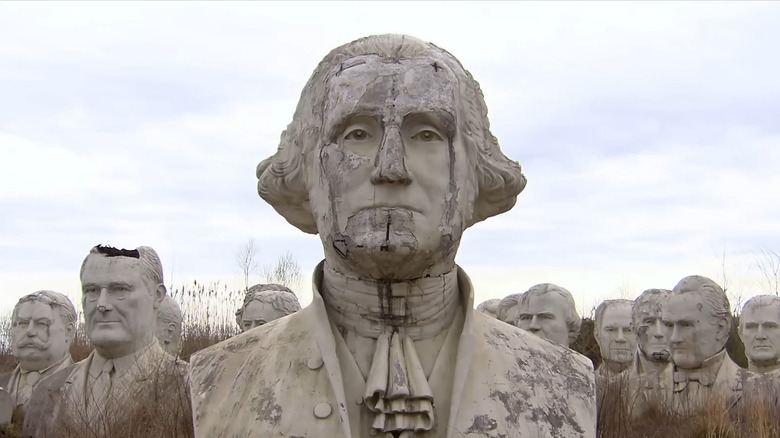 The Presidents' Heads in Williamsburg, Virginia