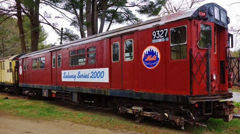 Trolley at Seashore Trolley Museum in Kennebunkport, Maine