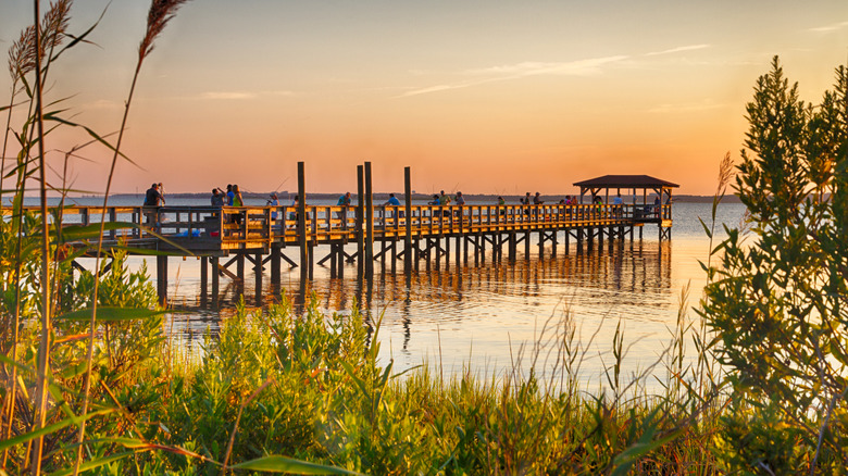 Observation deck at Fort Fisher State Recreation Area