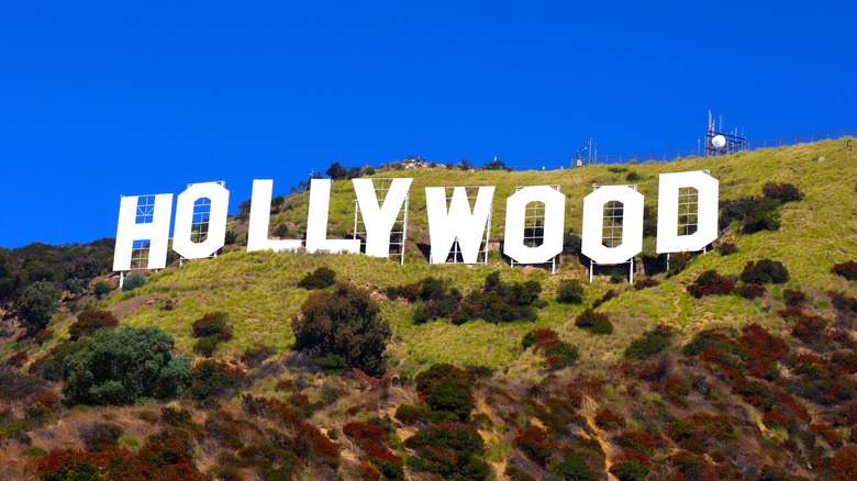 The iconic Hollywood sign in Los Angeles