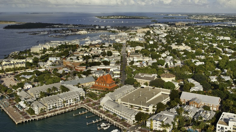 Aerial view of Key West Florida