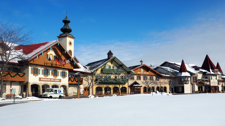 Frankenmuth, Michigan in the winter