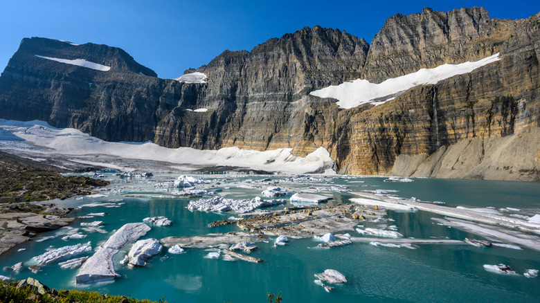 Grinnell Glacier in Glacier National Park, Montana