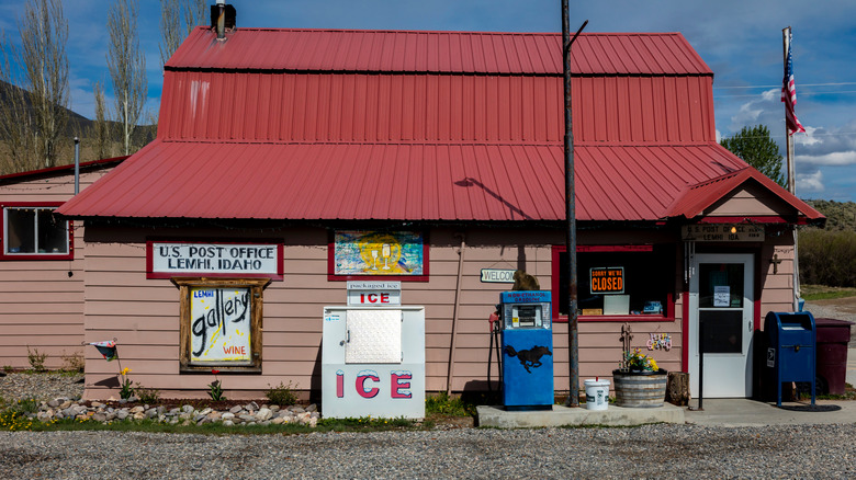 The U.S. Post Office in Lemhi, Idaho