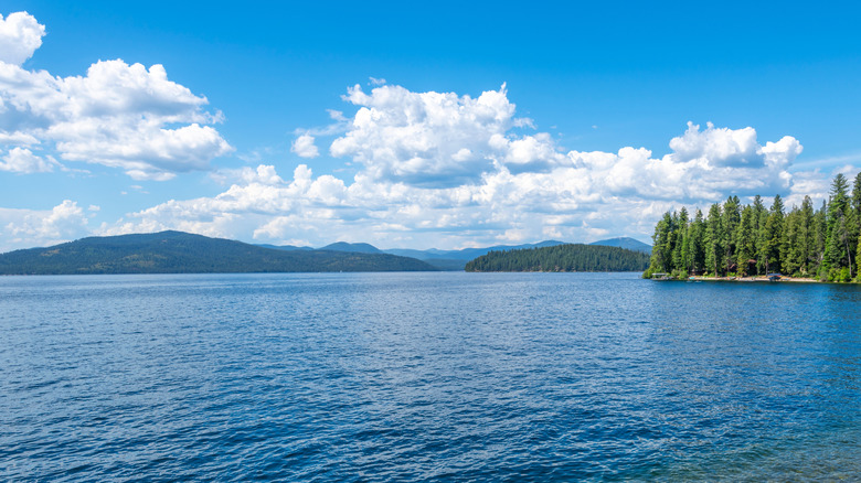 Mountains around Priest Lake in Idaho