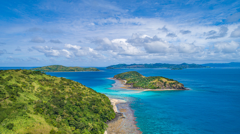 Aerial view of Kokomo Island