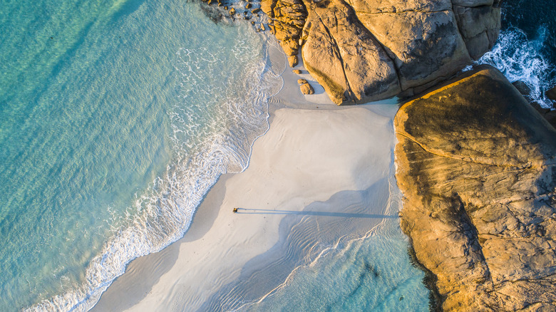 A secluded beach in Australia