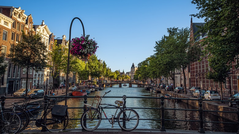 One of the canals in Amsterdam