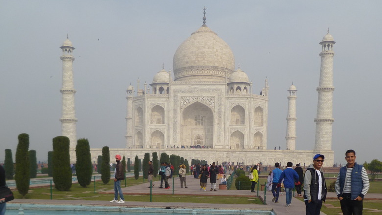 Visitors at Taj Mahal