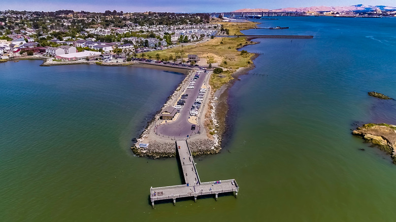 Aeriel view of historic downtown Benicia