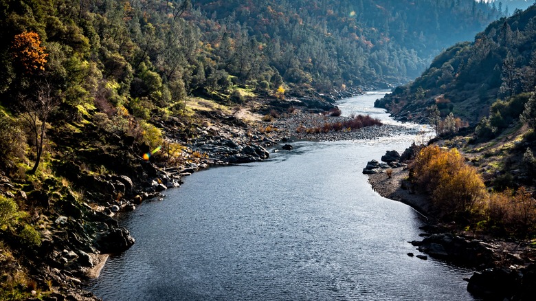 View of the American River Confluence Sacramento