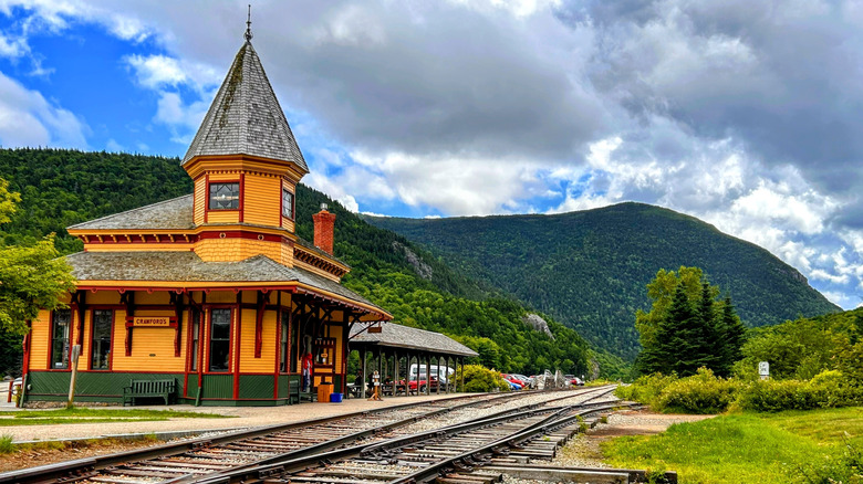 Crawford Notch Depot in Carroll New Hampshire