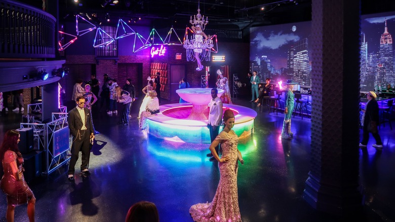 Glow Gala exhibit in Madame Tussauds in NYC