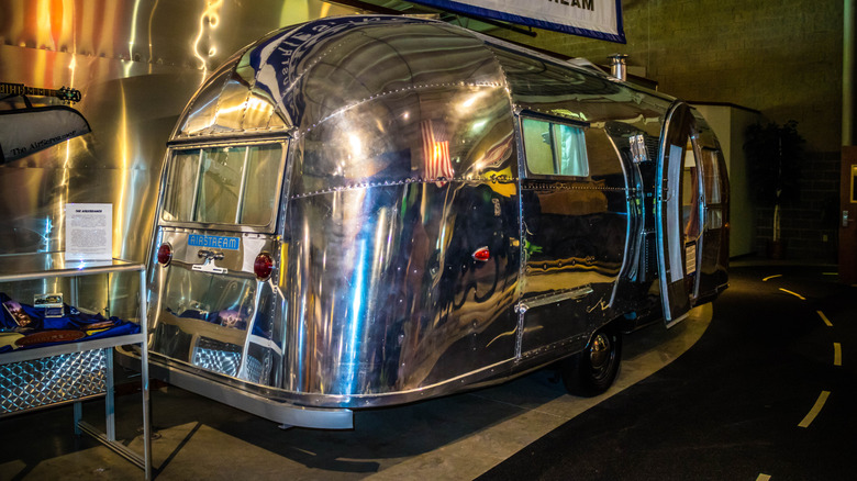 1958 Airstream Trailer at the RV/MH Hall of Fame Museum