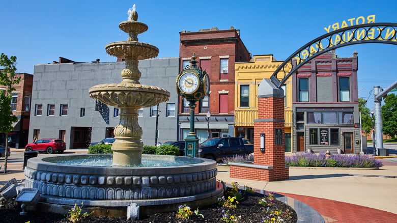 Charming and historic downtown Huntington, Indiana