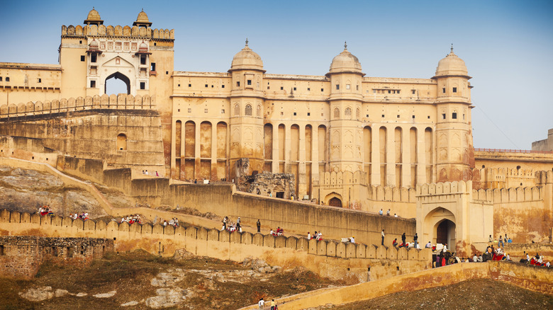 Amber fort in morning light