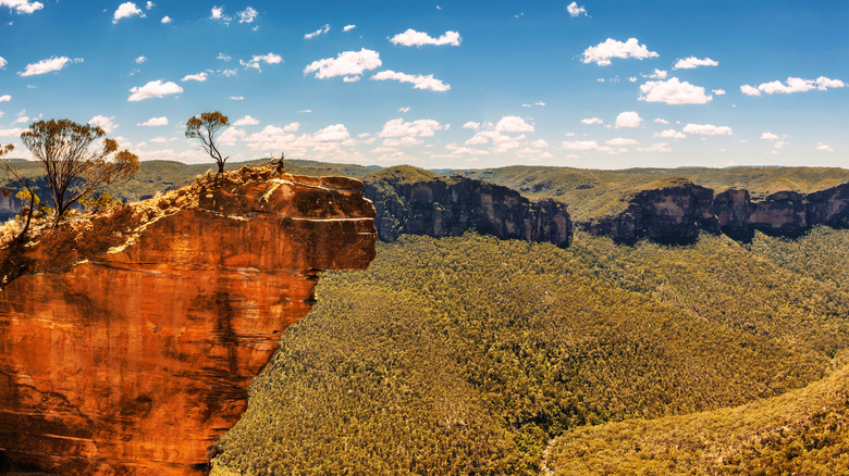 Hanging Rock Cliff in the Blue Mountains Australia