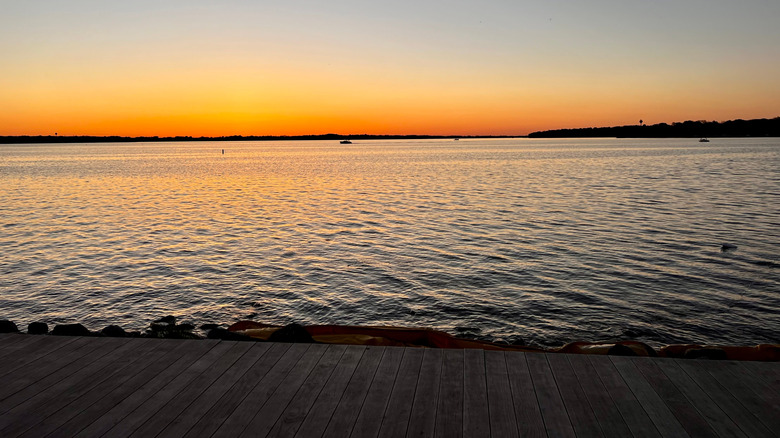 Sunset on West Okoboji Lake in Iowa