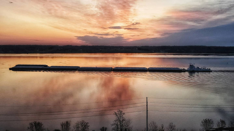 River view from Rand Park in Keokuk, Iowa