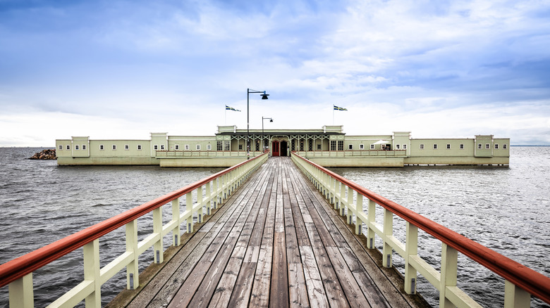 Ribersborgs Kallbadhus pier over the water