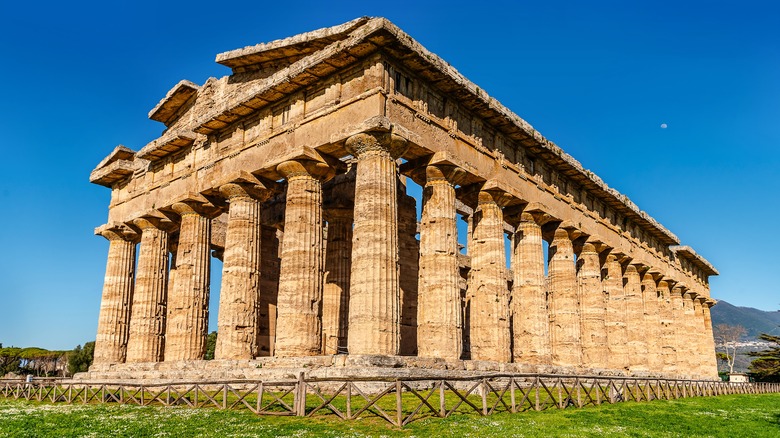 Temple ruins, Paestum, Italy in Cilento