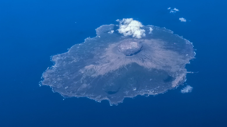 Miyake-jima Island from above
