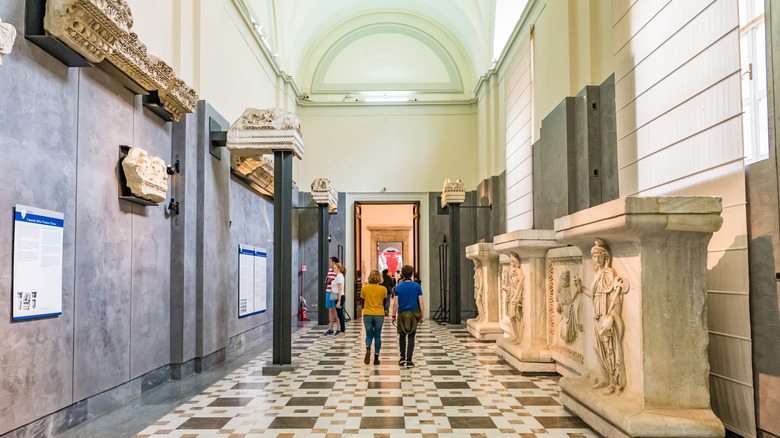 National Archaeological Museum Naples hallway