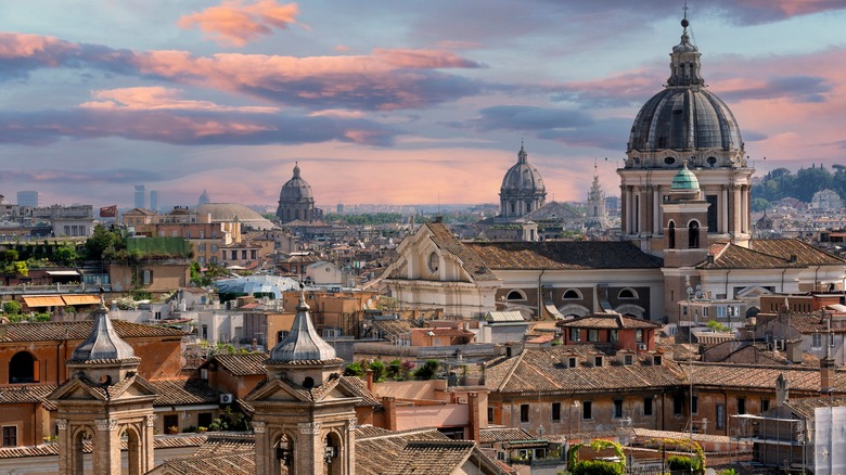 View of the city of Rome