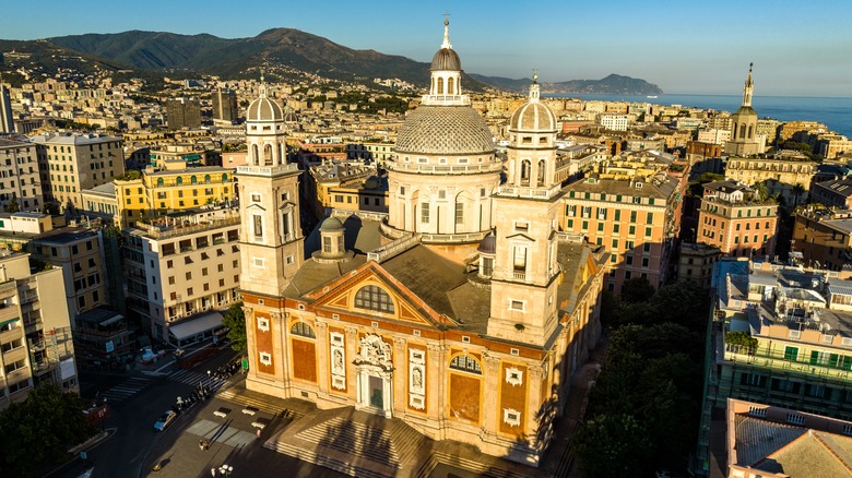 Basilica in Genoa, the capital of Liguria