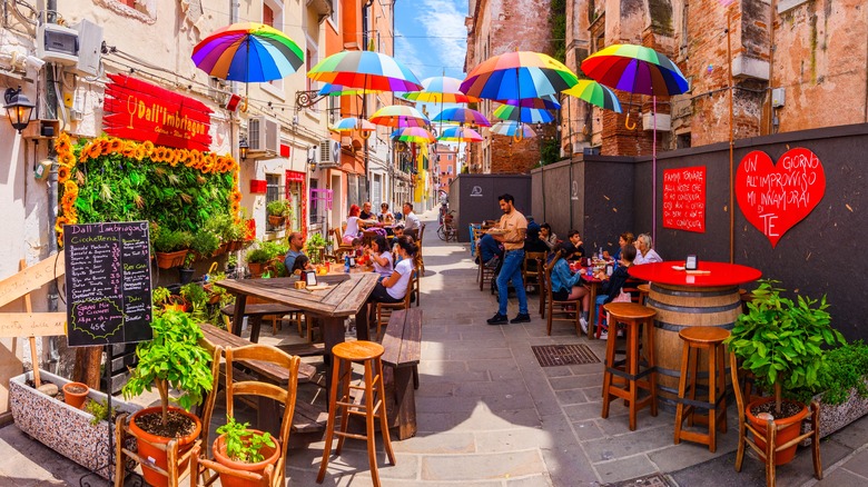 Chioggia local shops and restaurants